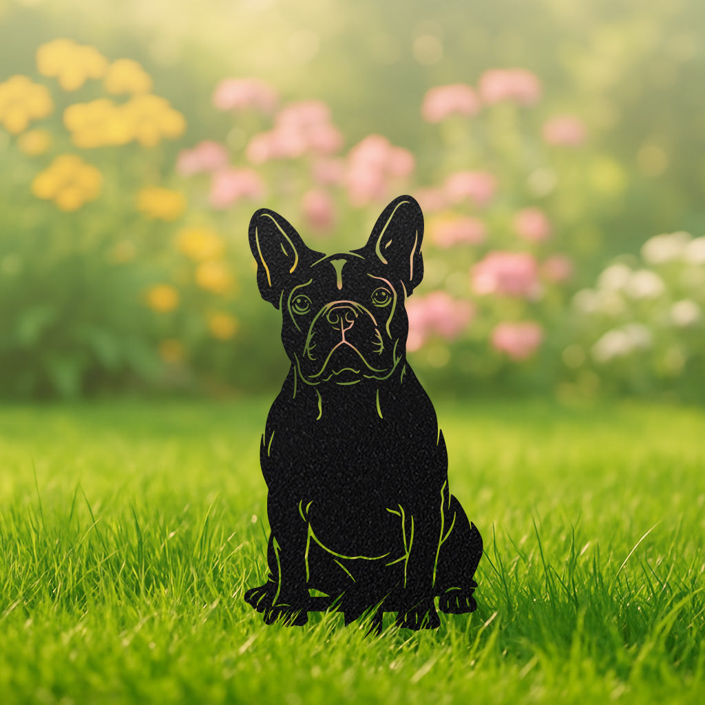 Garden Art - French Bulldog Stakes 3 Pack - RealSteel Center