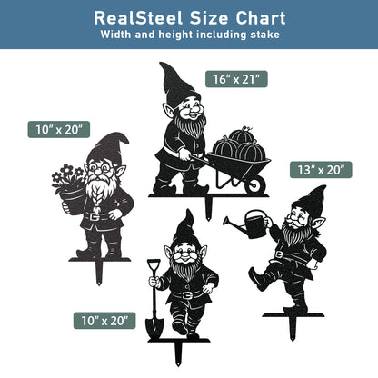 Garden Working Gnome Yard Set - 4 Pack - RealSteel Center