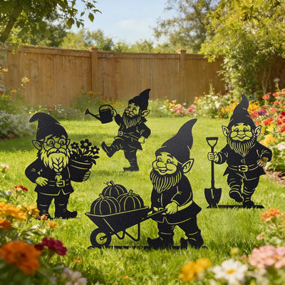 Garden Working Gnome Yard Set - 4 Pack