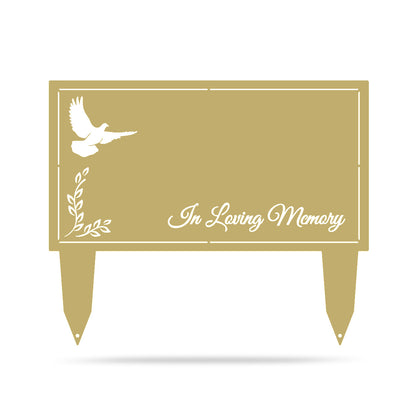 Memorial Grave Stakes Faith / Gold / 20”x 24" - RealSteel Center