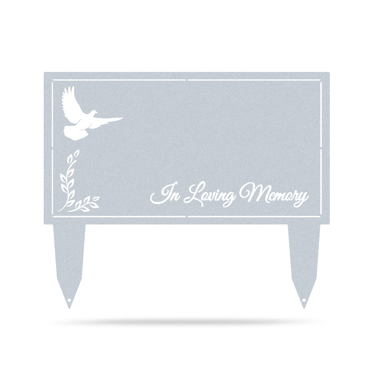 Memorial Grave Stakes Faith / Textured Silver / 20”x 24" - RealSteel Center