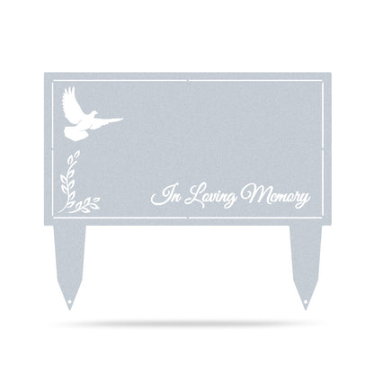 Memorial Grave Stakes Faith / Textured Silver / 20”x 24" - RealSteel Center