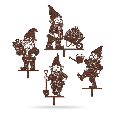 Garden Working Gnome Yard Set - 4 Pack