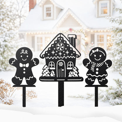 Gingerbread Garden Stakes – Set of 3