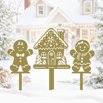 Gingerbread Garden Stakes – Set of 3