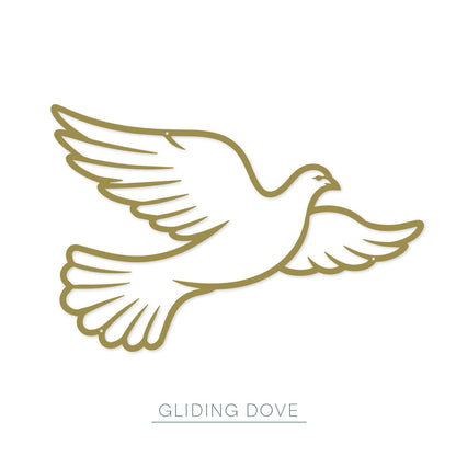 Flying Doves Metal Wall Art