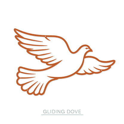 Flying Doves Metal Wall Art