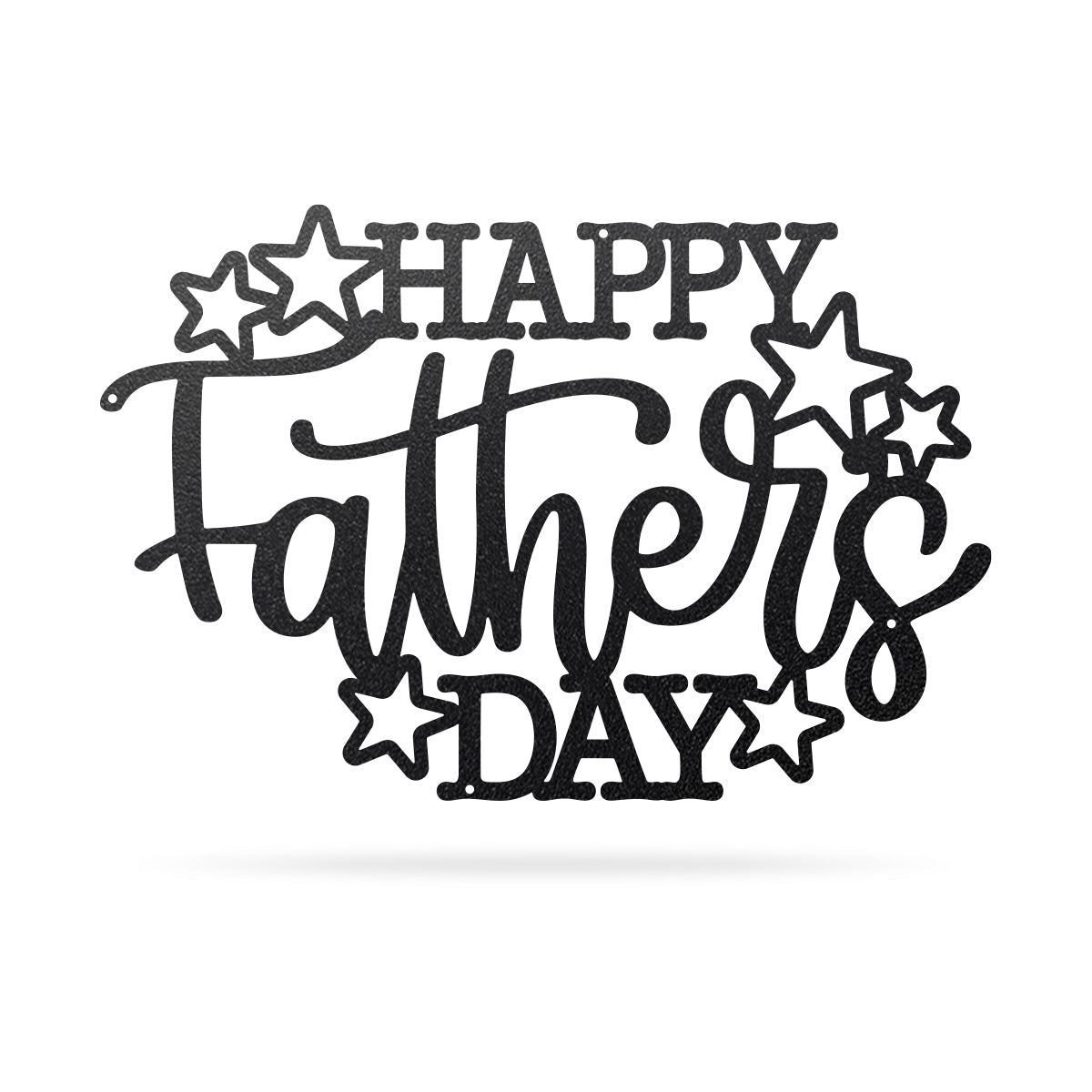 Happy Father's Day Wall Art 9"x14" / Black - RealSteel Center
