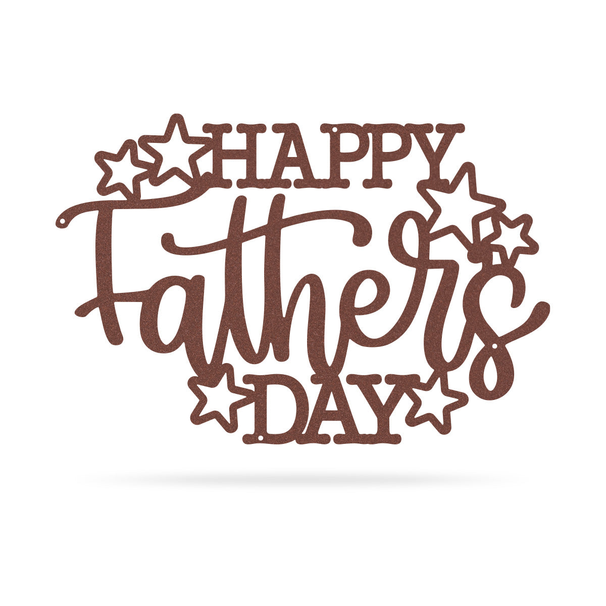 Happy Father's Day Wall Art 9"x14" / Rust - RealSteel Center