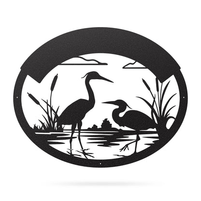 Herons Monogram 16"x20" / Black - RealSteel Center