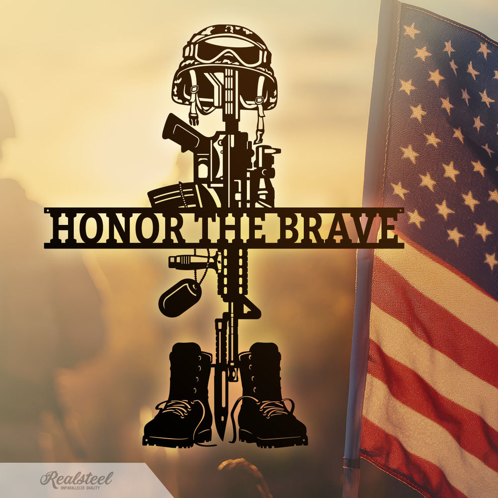 Fallen Soldier Battlefield Cross Monogram – RealSteel Center