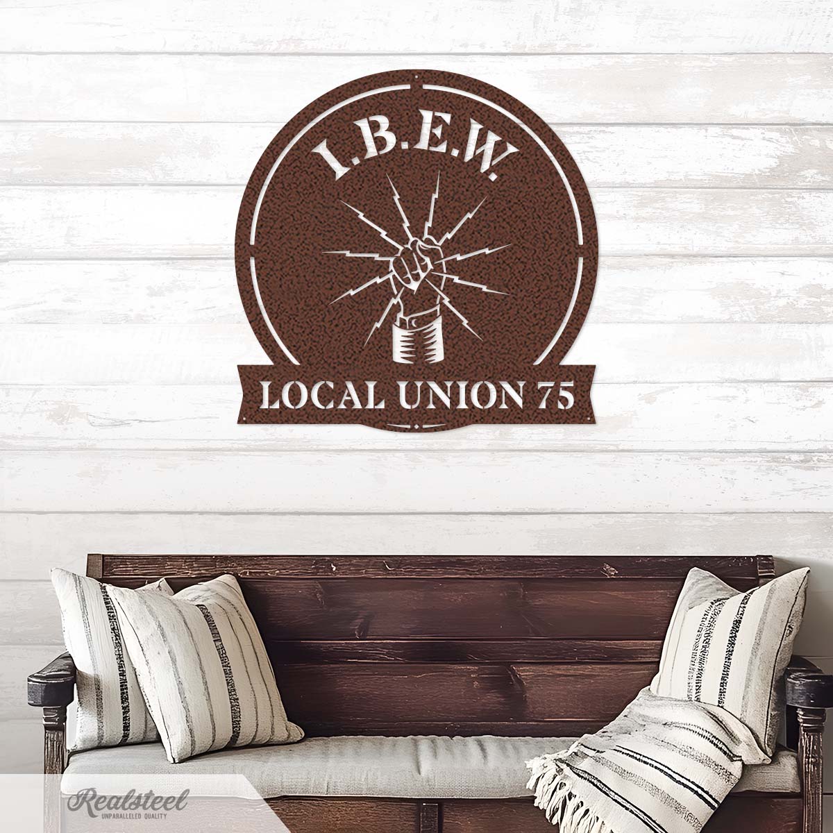 International Brotherhood of Electrical Workers (I.B.E.W) Monogram - RealSteel Center