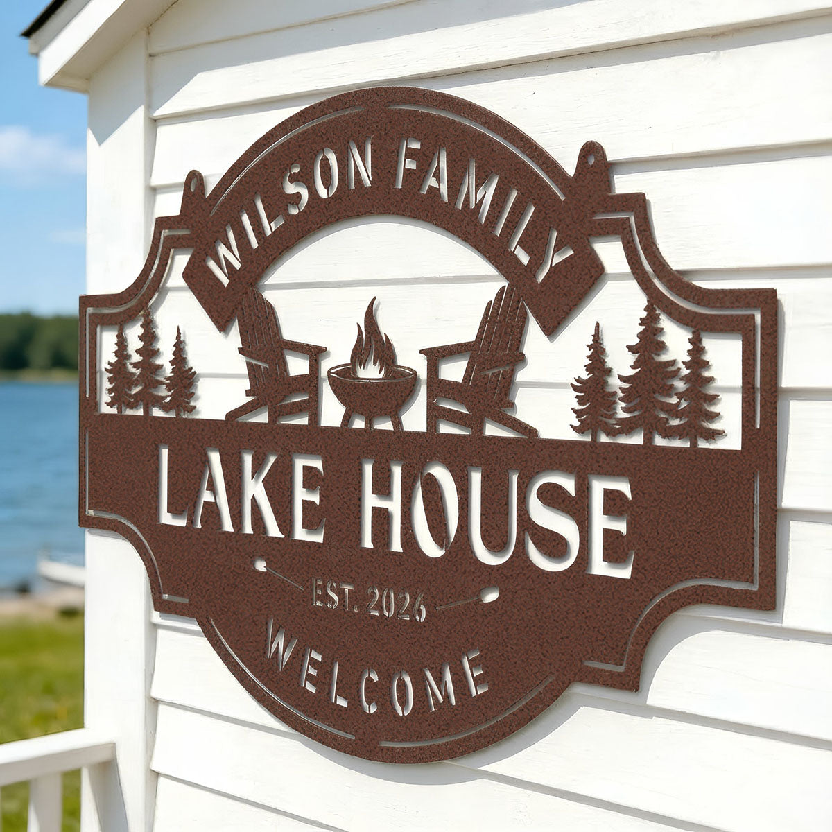 Lake House Monogram - Custom Cabin & Lake House Decor - RealSteel Center