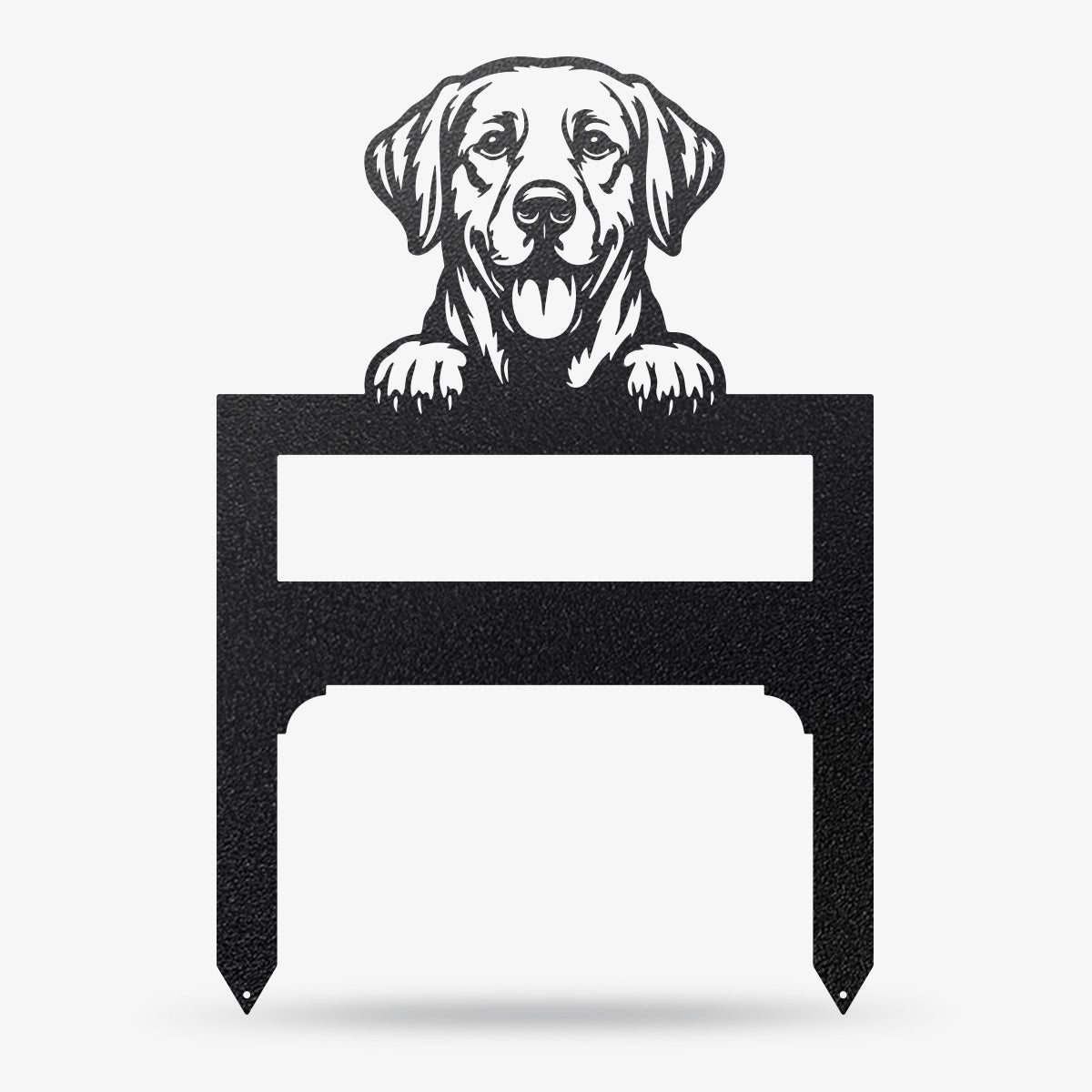 Lawn Address Dog Monogram Yard Stake Labrador Retriever / Black - RealSteel Center