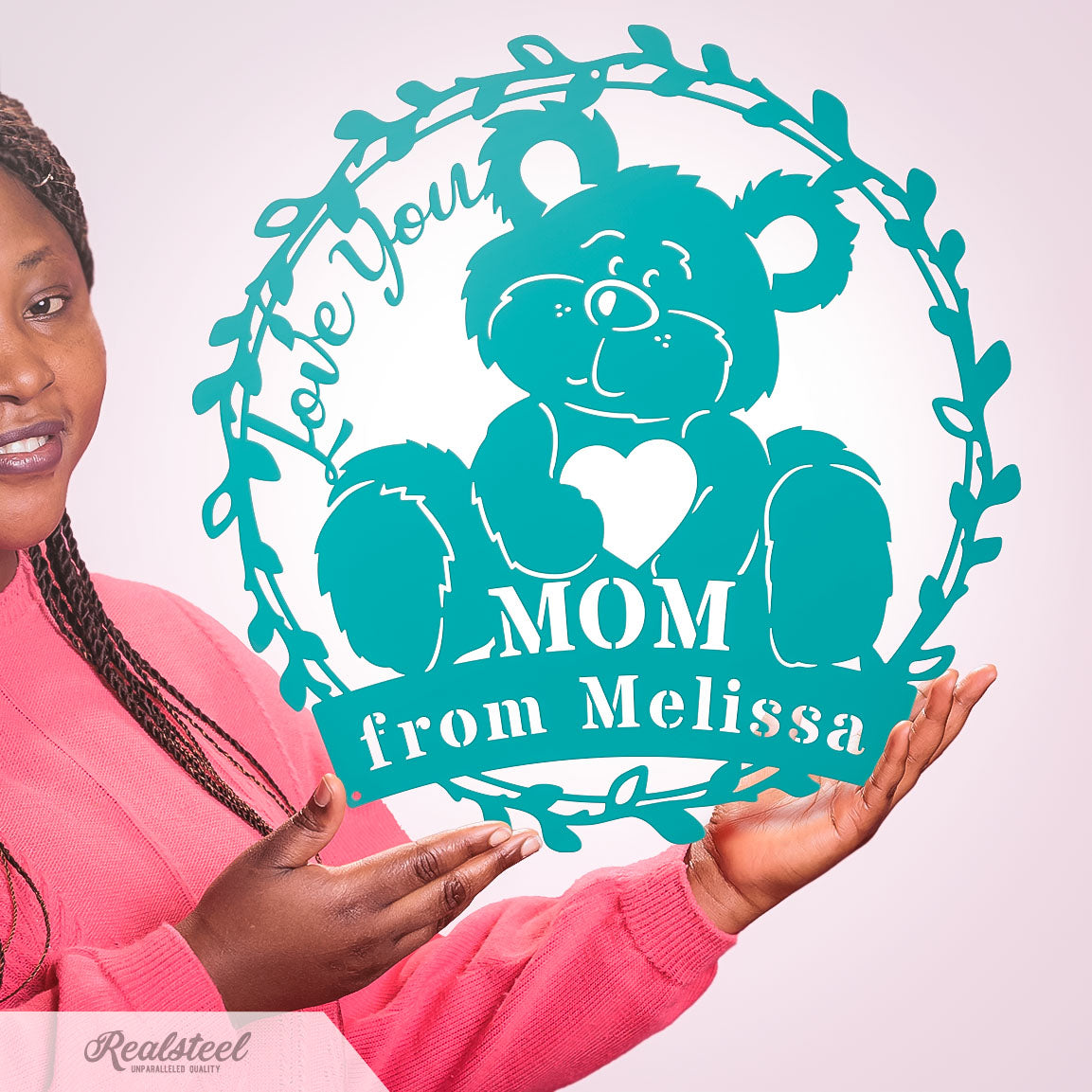 Love You Mom Monogram - RealSteel Center