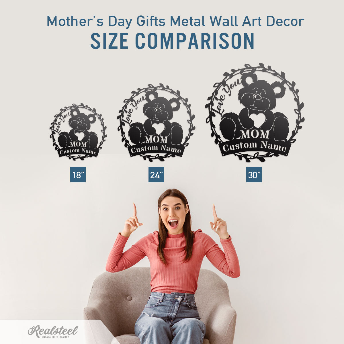 Love You Mom Monogram - RealSteel Center