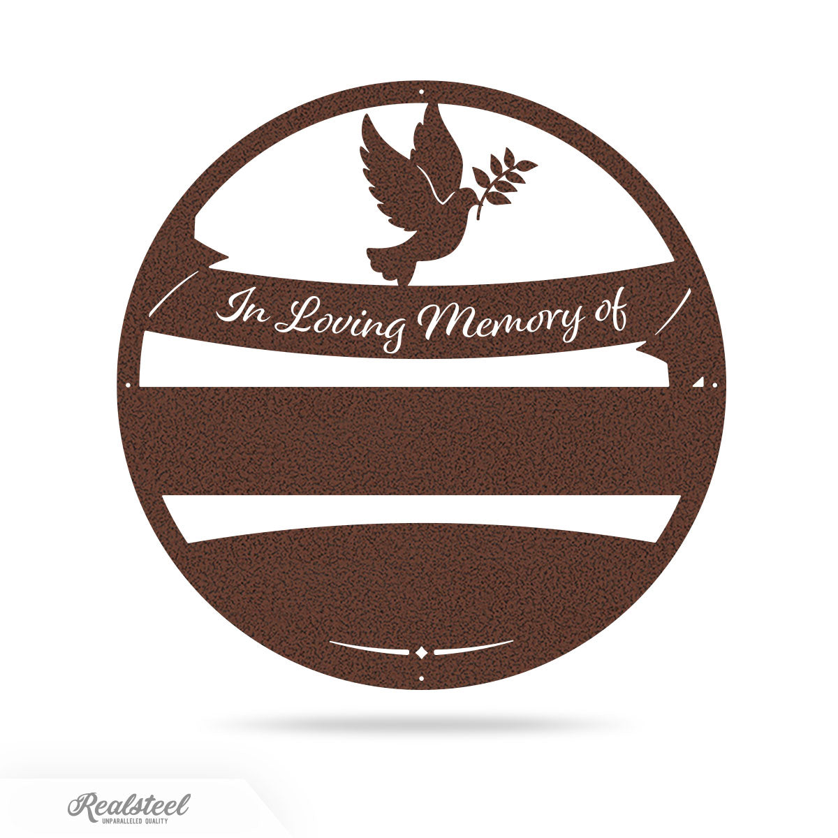 Memorial Sign Wall Decor Monogram 18" / Penny Vein - RealSteel Center