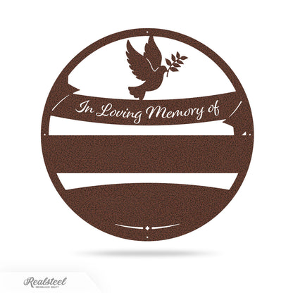 Memorial Sign Wall Decor Monogram 18" / Penny Vein - RealSteel Center