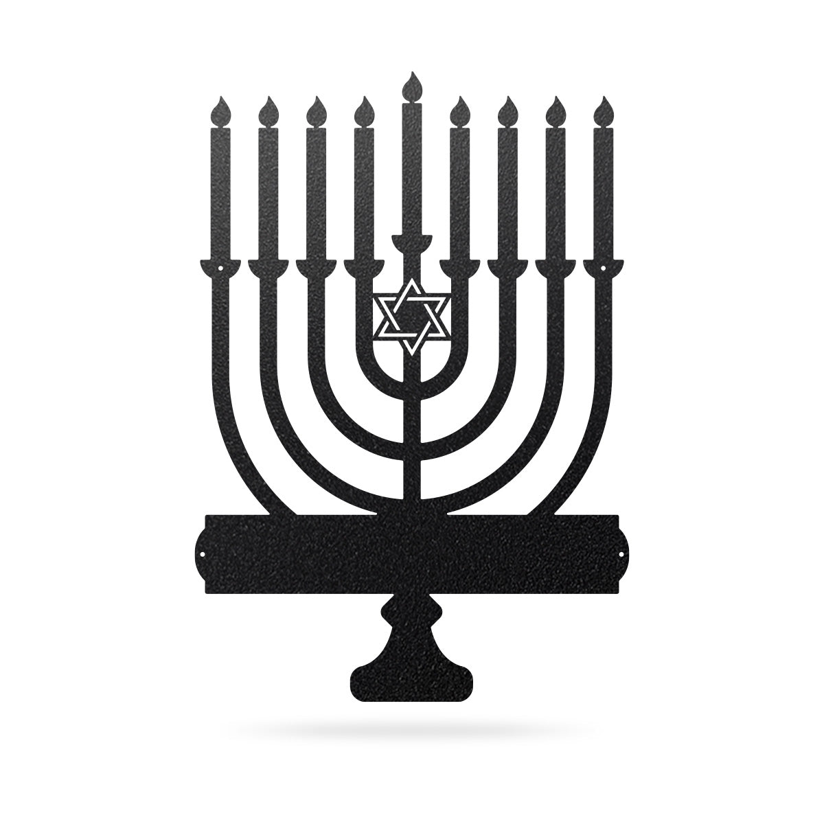 Menorah Monogram 12"x18" / Black - RealSteel Center