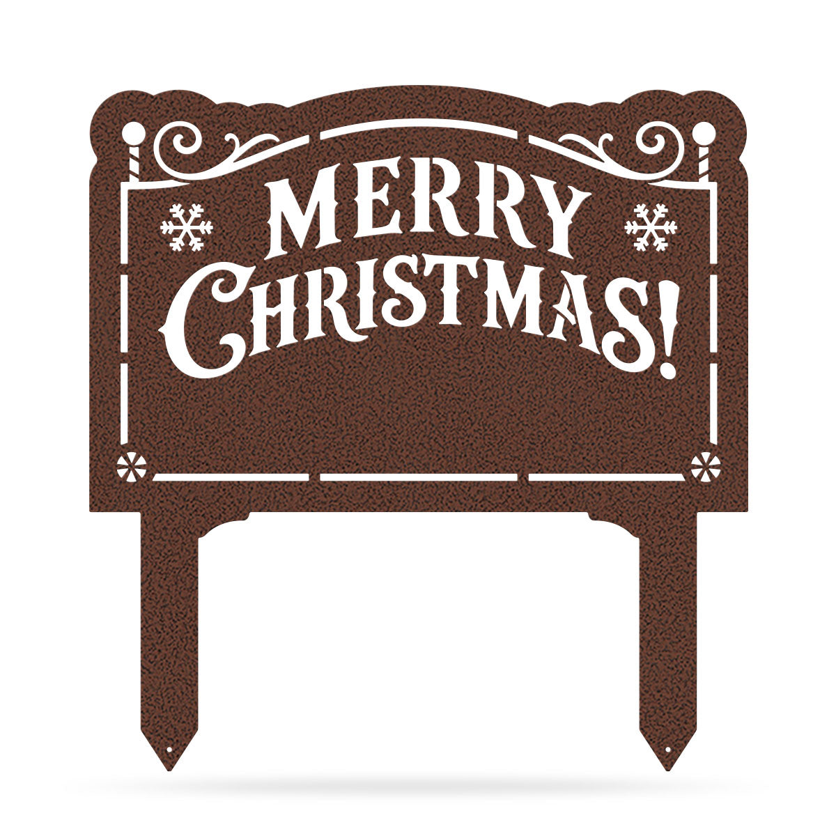 Merry Christmas Monogram Garden Sign Penny Vein - RealSteel Center