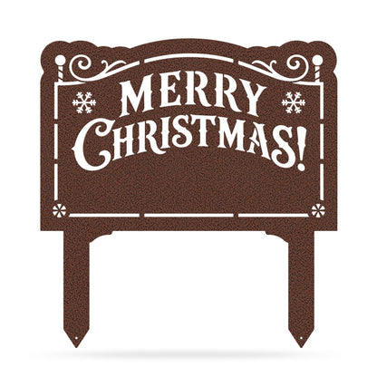 Merry Christmas Monogram Garden Sign Penny Vein - RealSteel Center