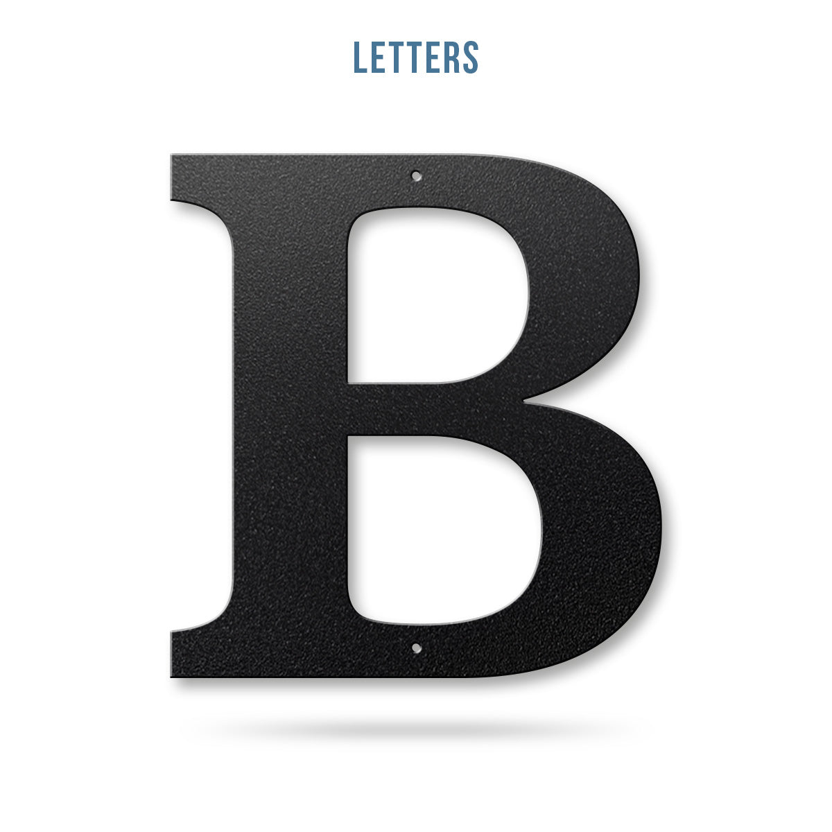 Metal House Numbers and Letters (8" and 10") – Individual Address Symbols and Characters for Home or Business 8" / B / Black - RealSteel Center