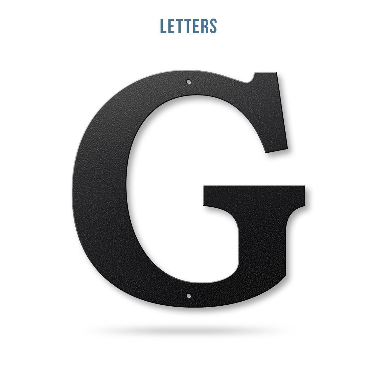 Metal House Numbers and Letters (8" and 10") – Individual Address Symbols and Characters for Home or Business 8" / G / Black - RealSteel Center