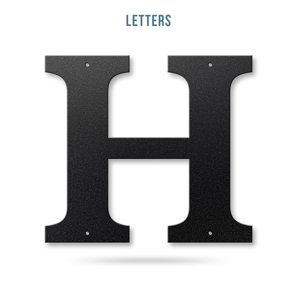 Metal House Numbers and Letters (8" and 10") – Individual Address Symbols and Characters for Home or Business 8" / H / Black - RealSteel Center