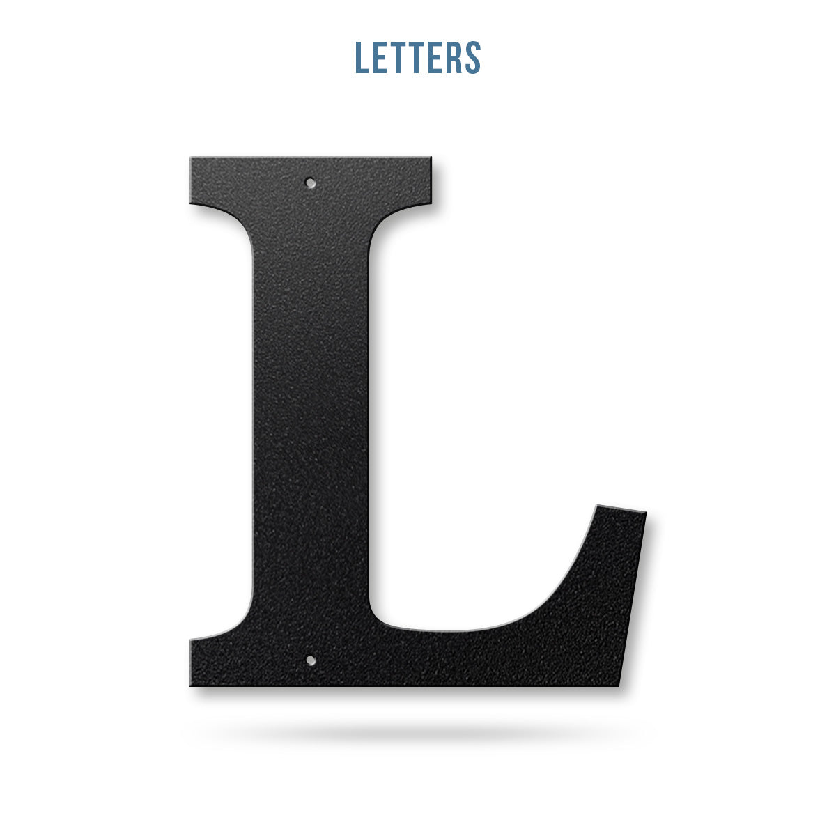Metal House Numbers and Letters (8" and 10") – Individual Address Symbols and Characters for Home or Business 8" / L / Black - RealSteel Center