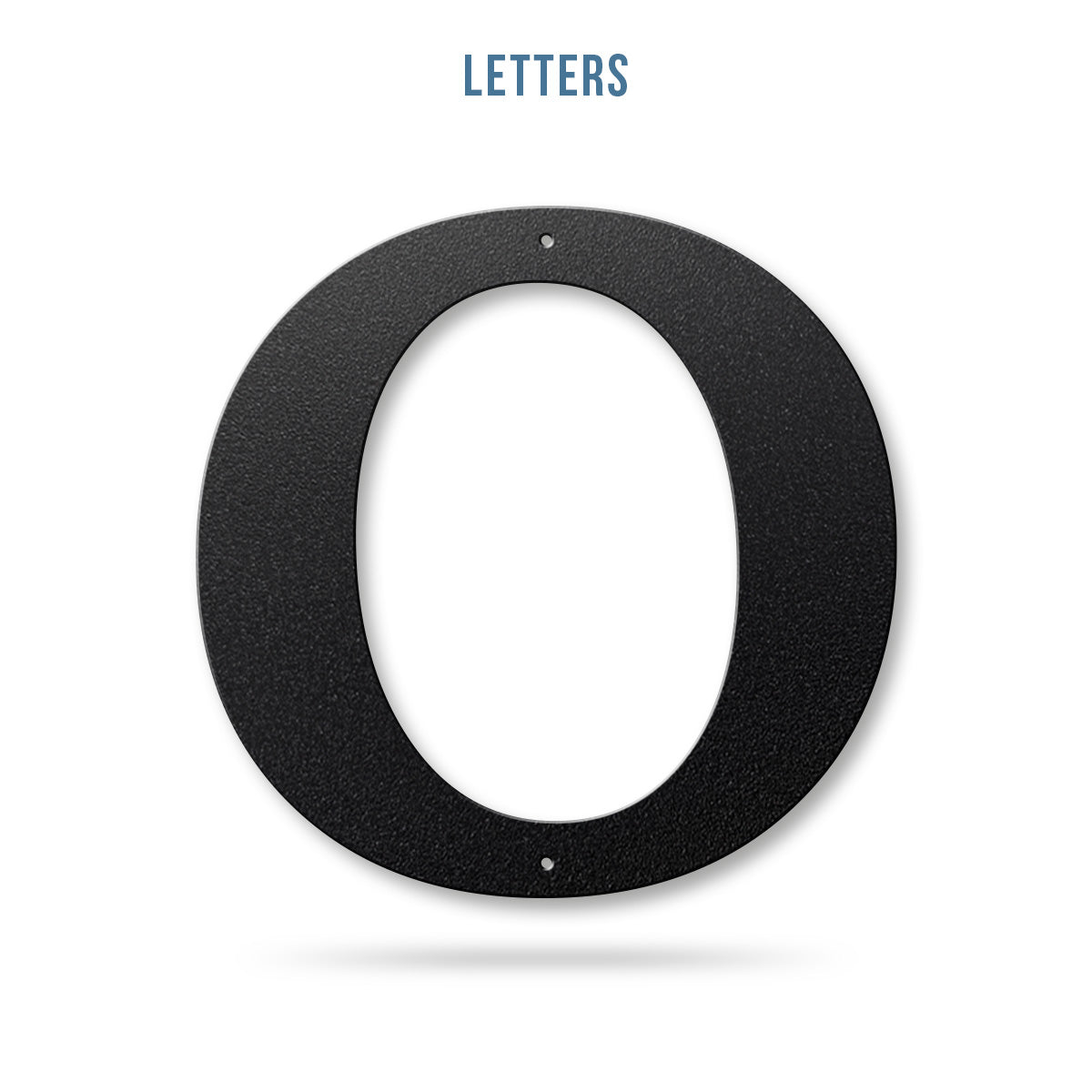 Metal House Numbers and Letters (8" and 10") – Individual Address Symbols and Characters for Home or Business 8" / O / Black - RealSteel Center