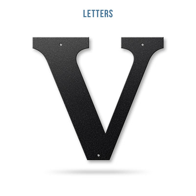 Metal House Numbers and Letters (12") – Individual Address Symbols and Characters for Home or Business