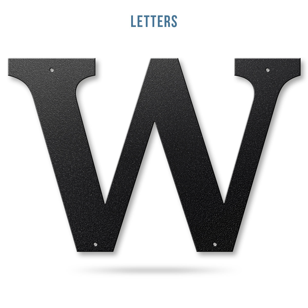 Metal House Numbers and Letters (4" and 6") – Individual Address Symbols and Characters for Home or Business