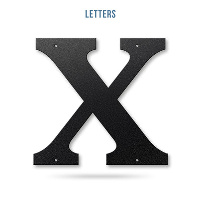 Metal House Numbers and Letters (12") – Individual Address Symbols and Characters for Home or Business