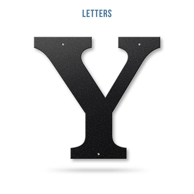 Metal House Numbers and Letters (12") – Individual Address Symbols and Characters for Home or Business