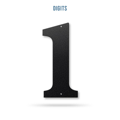 Metal House Numbers and Letters (12") – Individual Address Symbols and Characters for Home or Business