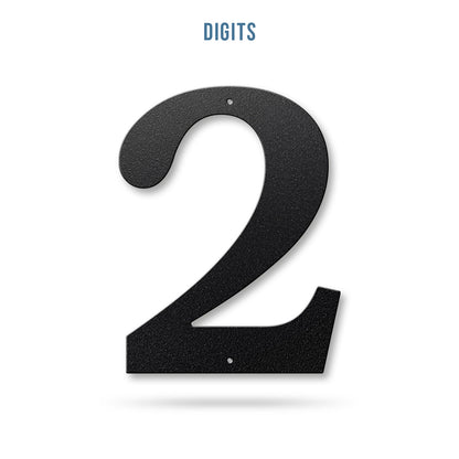 Metal House Numbers and Letters (12") – Individual Address Symbols and Characters for Home or Business