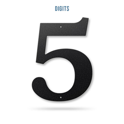 Metal House Numbers and Letters (12") – Individual Address Symbols and Characters for Home or Business