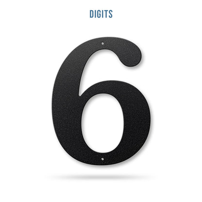 Metal House Numbers and Letters (12") – Individual Address Symbols and Characters for Home or Business