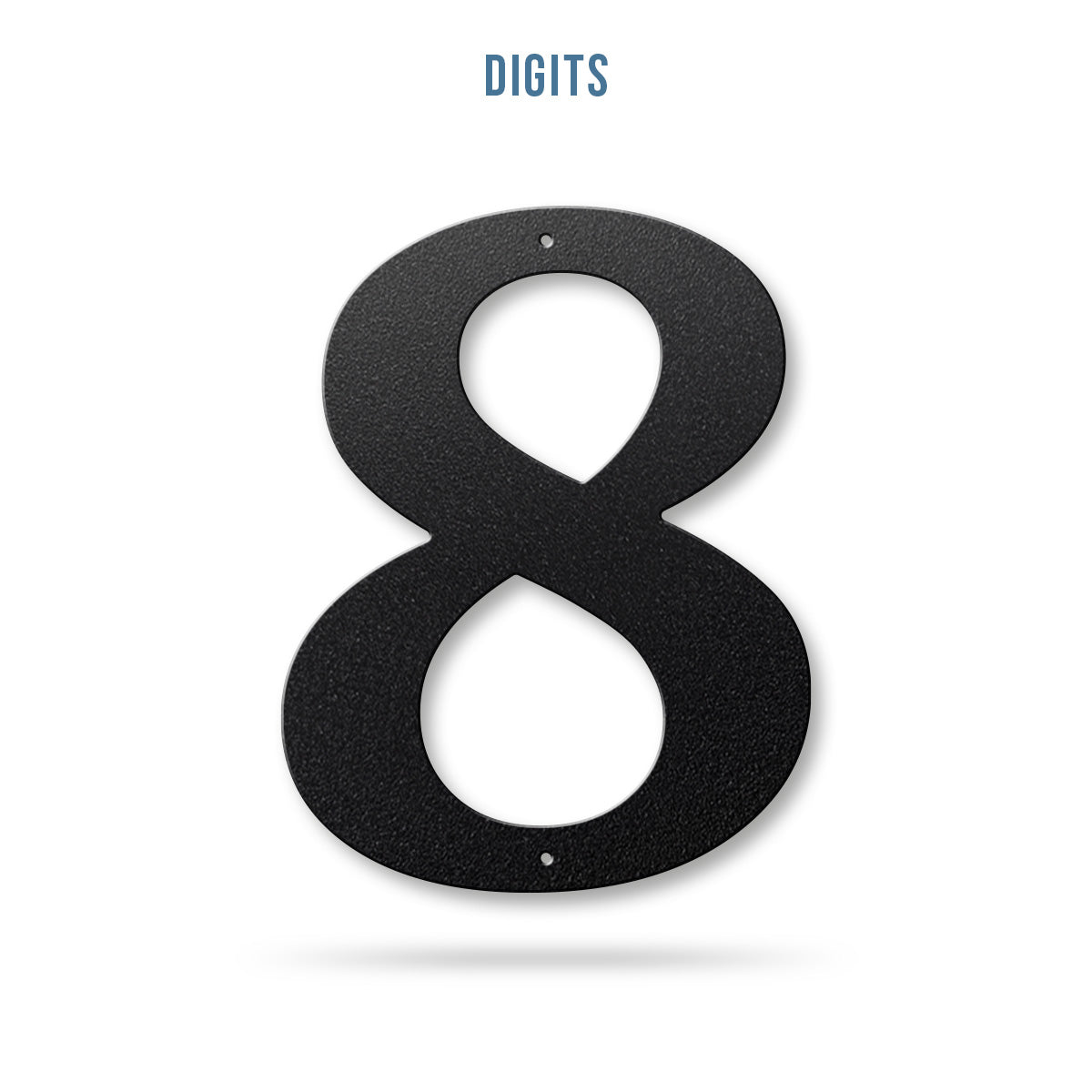 Metal House Numbers and Letters (4" and 6") – Individual Address Symbols and Characters for Home or Business