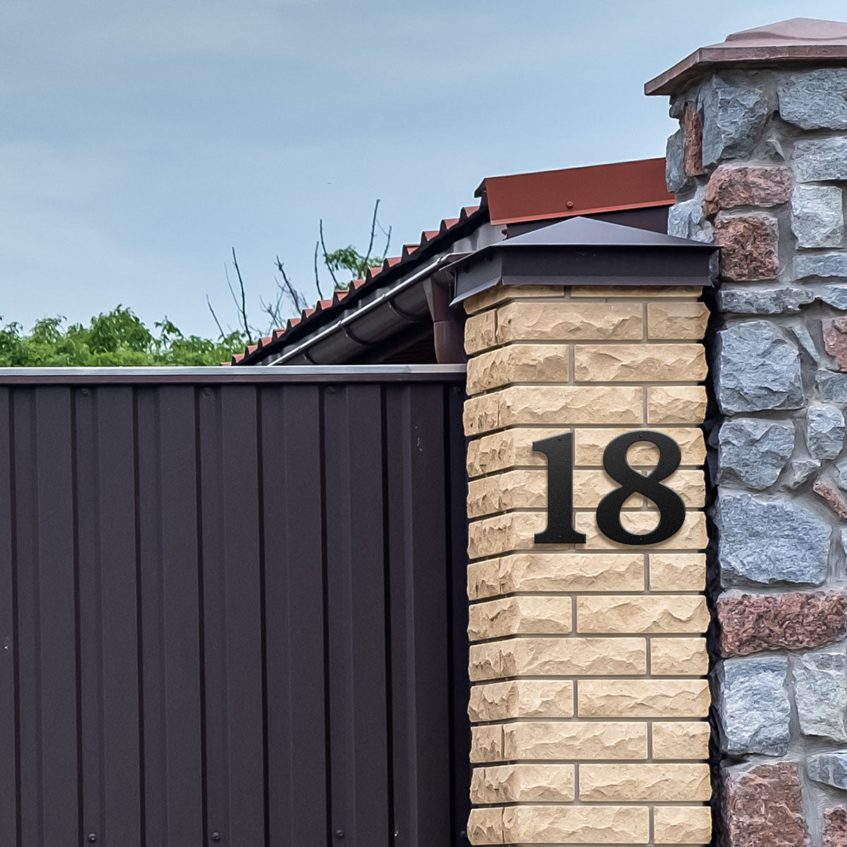 Metal House Numbers and Letters (8" and 10") – Individual Address Symbols and Characters for Home or Business - RealSteel Center