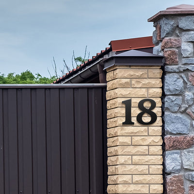Metal House Numbers and Letters (8" and 10") – Individual Address Symbols and Characters for Home or Business - RealSteel Center