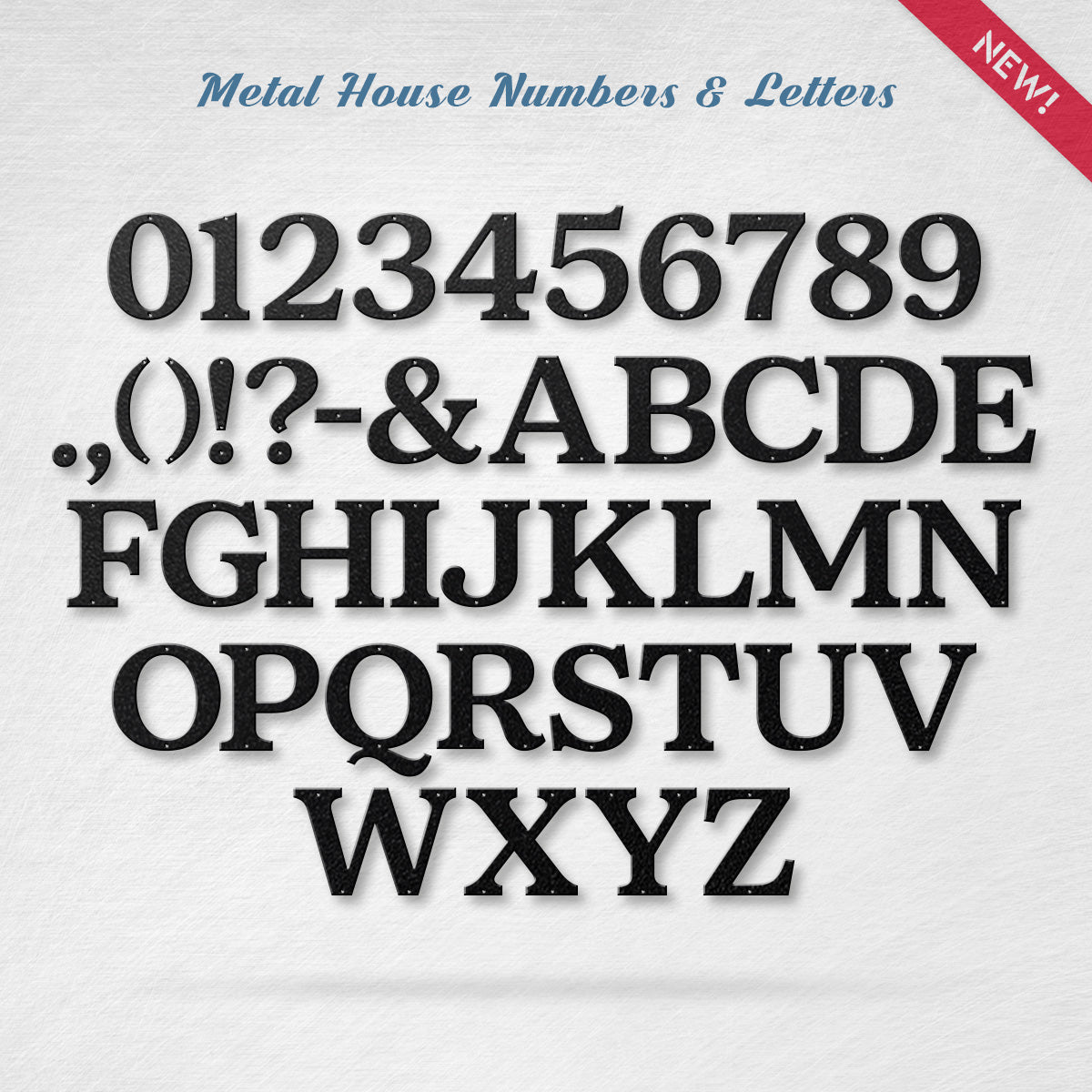 Metal House Numbers and Letters (8" and 10") – Individual Address Symbols and Characters for Home or Business - RealSteel Center