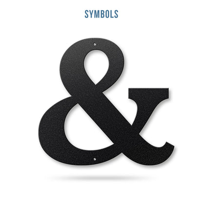 Metal House Numbers and Letters (12") – Individual Address Symbols and Characters for Home or Business