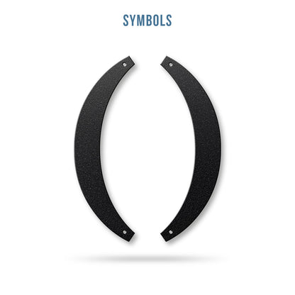 Metal House Numbers and Letters (12") – Individual Address Symbols and Characters for Home or Business