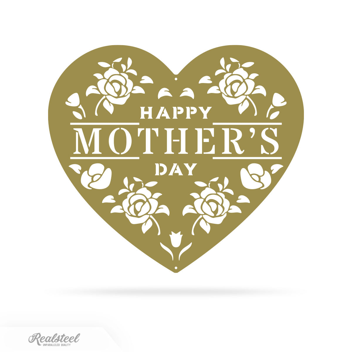 Mother's Day Heartwarming Wishes 124x14 / Gold - RealSteel Center