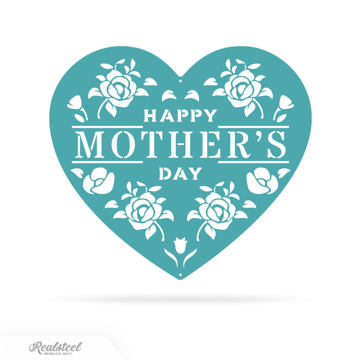 Mother's Day Heartwarming Wishes 124x14 / Turquoise - RealSteel Center