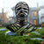 Halloween Monster 4-Pack Garden Stakes | Dracula, Frankenstein, Wolfman, & Mummy Individual Mummy - 14" x 18" / Black - RealSteel Center