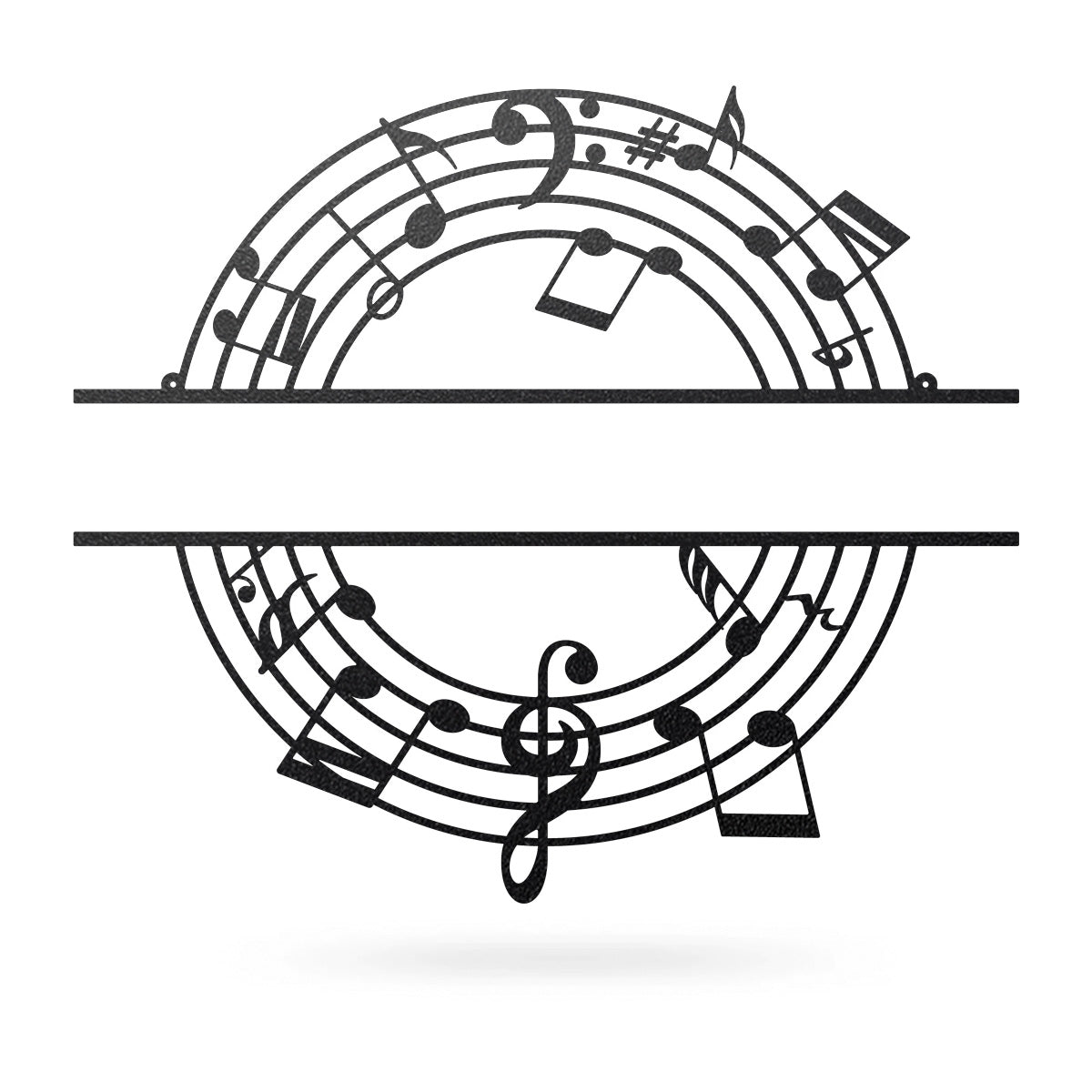Musical Monogram 18" / Black - RealSteel Center