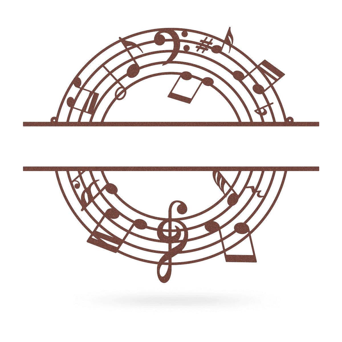 Musical Monogram 18" / Rust - RealSteel Center