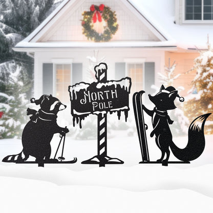 Garden Art - North Pole Critters Set Set 2 / Black - RealSteel Center